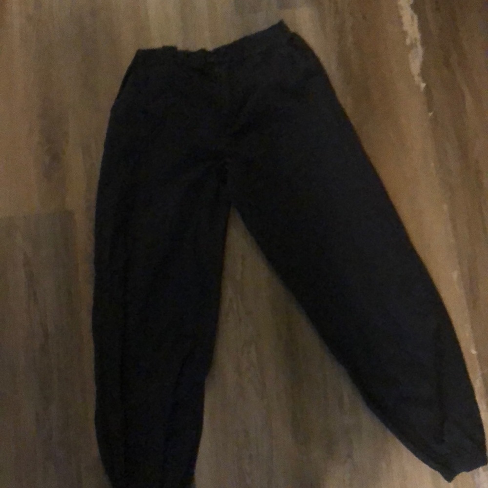 Baggy black bag pants